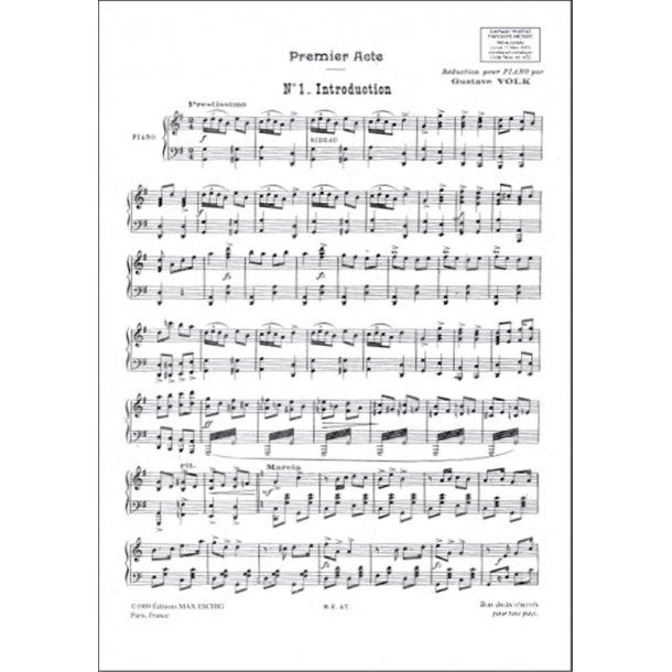 Veuve Joyeuse (Vedova Allegra) Valses Piano